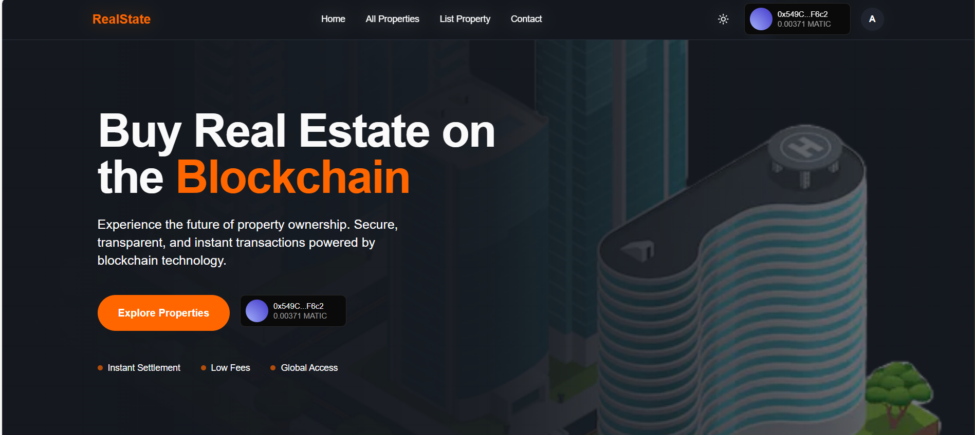 DECENTRALIZED REALSTATE MARKETPLACE preview 1